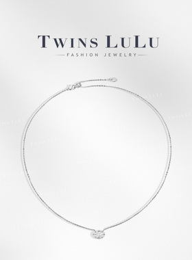 TWINS LULU轻奢气质时尚椭圆形项链TSJ11433