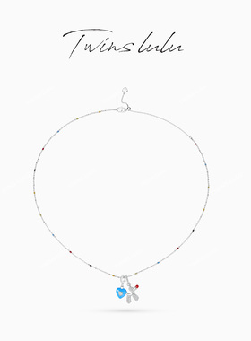 TWINS LULU爱心气球狗彩色项链TSJ7933