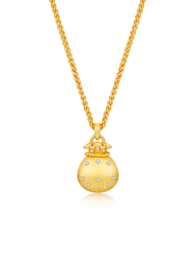 TWINSLULU镀K金福袋项链