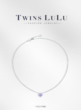 TWINS LULU精致时尚轻奢风粉紫色项链TSJ11980