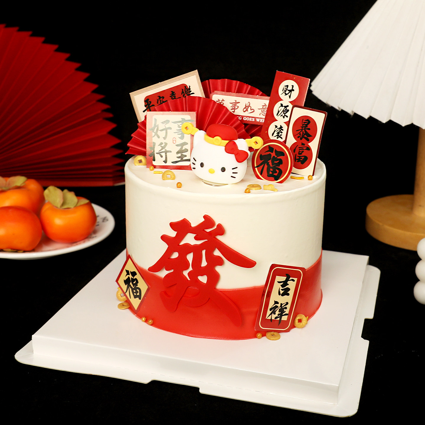 包邮2026马年新年软胶kt猫财神爷摆件甜品派对装扮 生日蛋糕装饰,淘宝优惠券,粉丝福利购,淘宝优惠卷