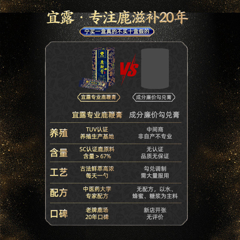  宜露滋补养生鹿制膏/鹿制品