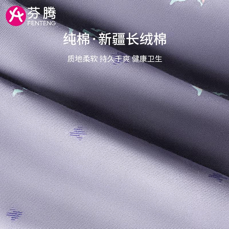 芬腾男士平角纯棉男生夏季四角裤 美梦莎服饰男平角内裤