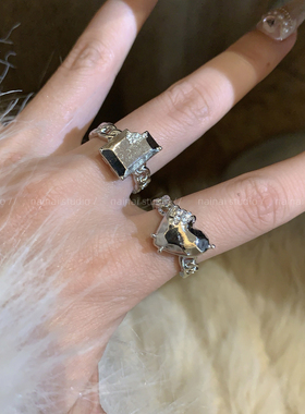 爱心不规则戒指~叠戴小众设计高级感轻奢2025新款食指戒气质指环A