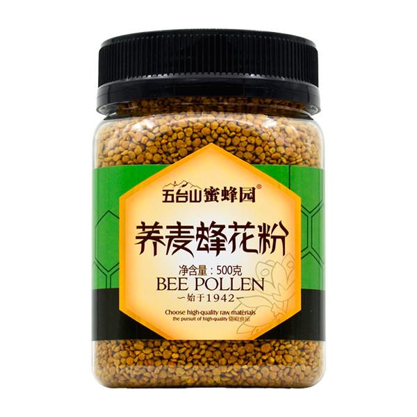 五台山蜜蜂园荞麦蜂花粉500克晋北产区非破壁食用荞麦花粉-图0