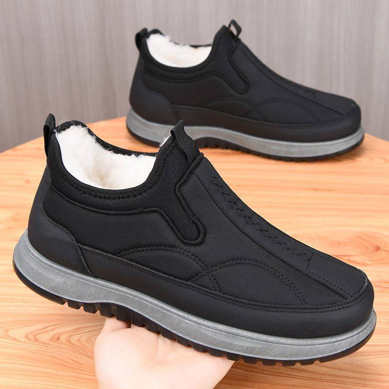 欧伦啄木鸟男士棉鞋冬季加绒棉鞋软底耐磨一脚蹬懒人鞋子防滑保暖,淘宝优惠券,粉丝福利购,淘宝优惠卷