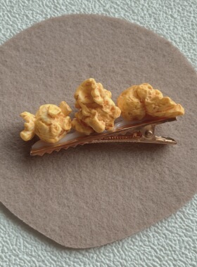 /发夹仿真搞怪鸭嘴夹仿真爆米花