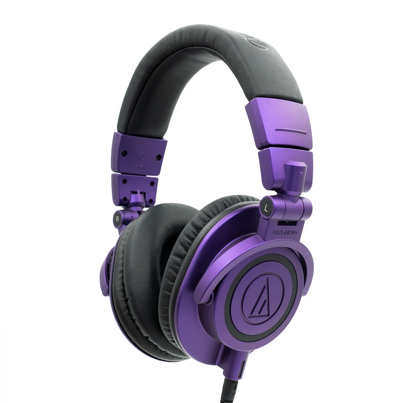 Audio Technica/铁三角 ATH-M50x专业头戴式监听耳机有线高保真-图2