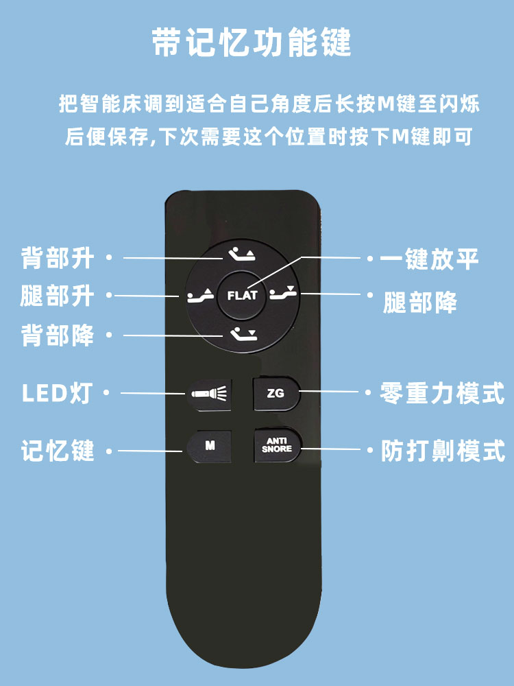 舒诗梦单/双人智能电动升降多功能床架现代简约OKIN电机板式零压 - 图3