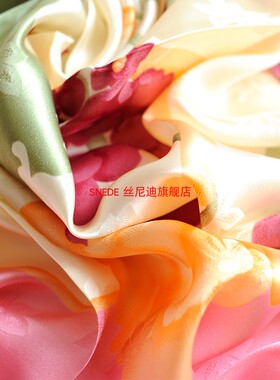 高档纯真丝大方巾丝巾围巾春秋