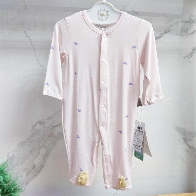 特价亏清花草记夏超薄莫代尔开裆婴儿连体衣纯棉宝宝爬服男女睡衣,淘宝优惠券,粉丝福利购,淘宝优惠卷