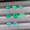 Natural emerald loose stone vivid green gemstone