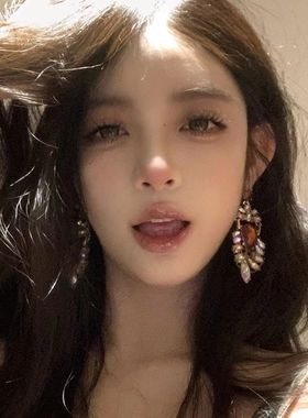 虞书欣同款复古长款耳环2