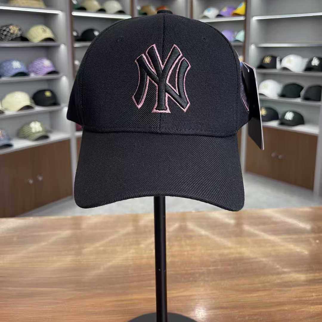 韩国MLB帽子硬顶洋基队女NY磨破款正品棒球帽男LA大标鸭舌帽遮阳,淘宝优惠券,粉丝福利购,淘宝优惠卷