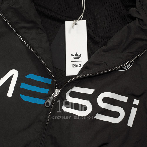 现货 Kith Messi 梅西 联名款 阿根廷复古足球训练尼龙夹克 外套 - 图1