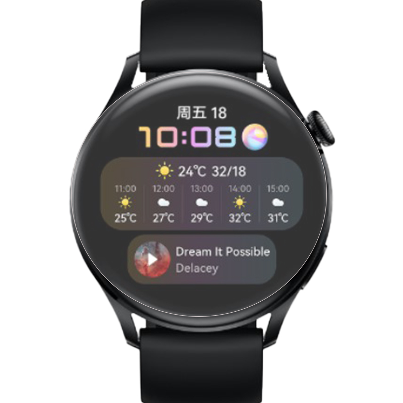 适用于华为WATCH3/B7手表膜GLL-AL00保护膜WATCH3Pro钢化膜new3D全屏覆盖GLL-AL09防刮防摔贴膜 - 图3