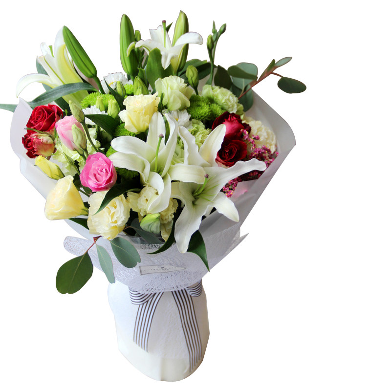 水木麟百合花15朵成都直发鲜花速递同城配送百合迷你小花束生日 水木麟鲜花店 淘优券