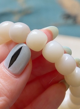 天然和田玉手串手链老型珠