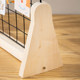 Grid solid wood base kindergarten works