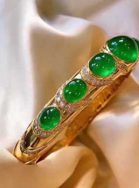 玻璃体时尚风祖母绿手链特价