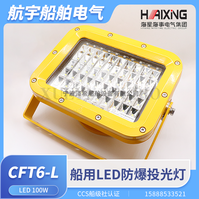 海星船用防爆LED投光灯CFT6/CFT4/CFT1-N铝合金100W200W投光灯 - 图3