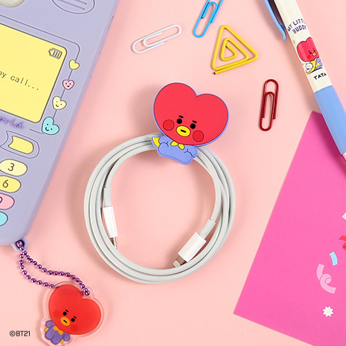 韩国正品BT21 Q版磁吸冰箱贴魔术贴夹子收纳套装magnet clip set - 图0