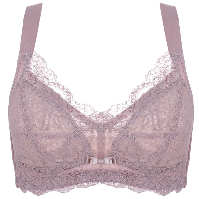 夏季收副乳调整型超薄大胸显小胸罩 米茵文胸