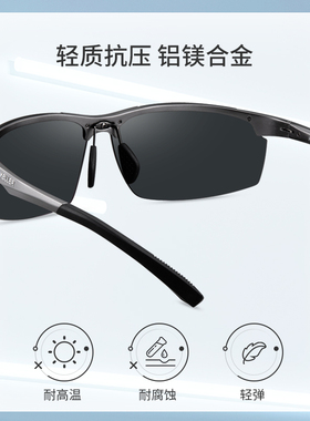 海伦凯勒防紫外线墨镜运动男性