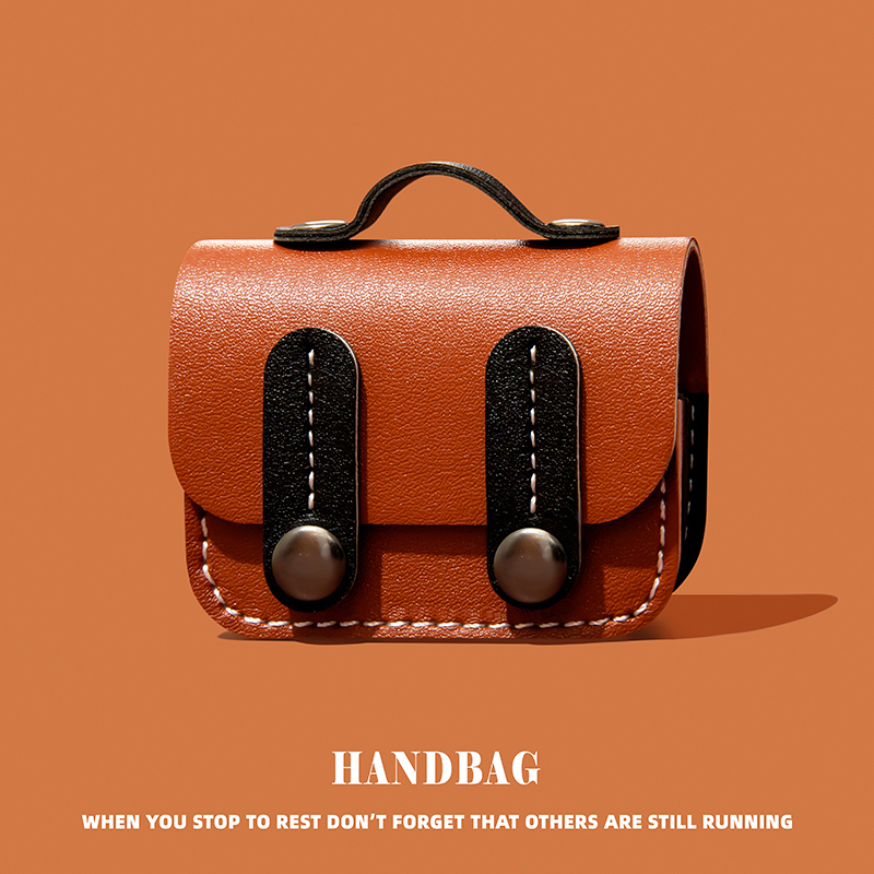 适用弱水时砂earfree i5保护套琉璃x耳机套ultra蓝牙earfreei3耳机壳mk2若水保护壳皮质一体式软壳连体式黑橙 - 图3