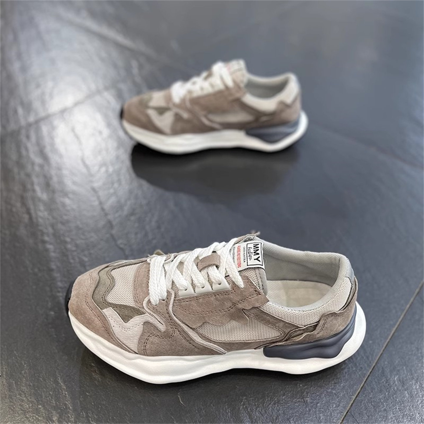 男鞋2026新款夏季透气百搭运动跑步休闲板鞋老爹网面软底增高春季,淘宝优惠券,粉丝福利购,淘宝优惠卷