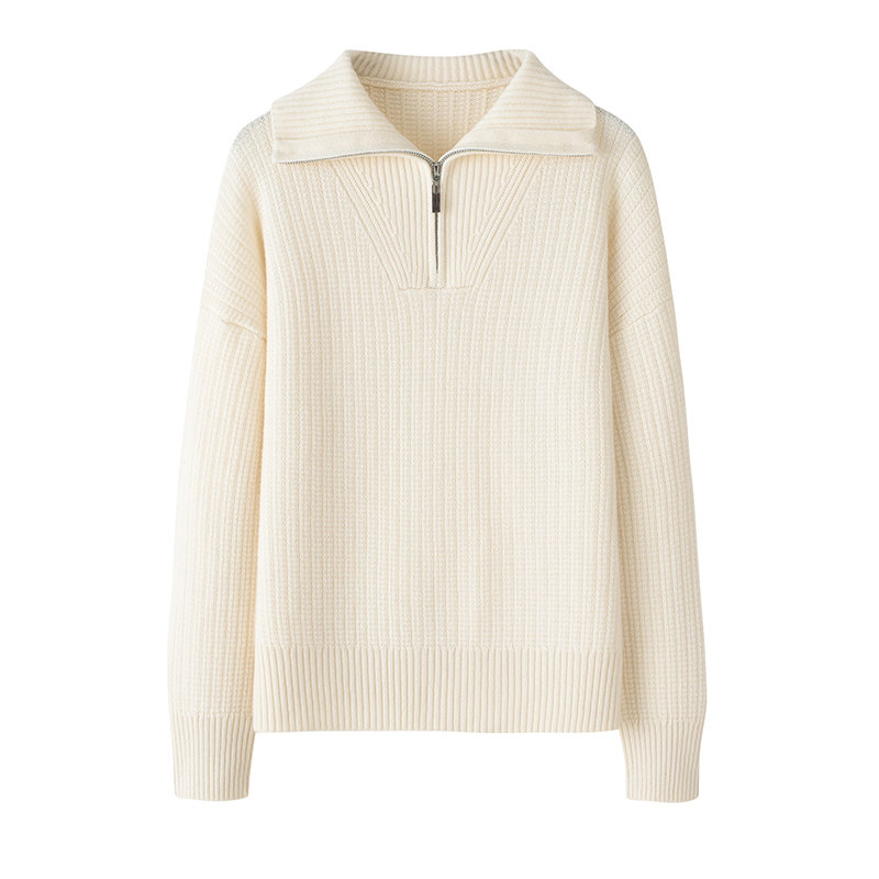 阿绒源官方旗舰店羊绒衫女100纯山羊绒小翻领翻花双股宽松毛衣潮,淘宝优惠券,粉丝福利购,淘宝优惠卷