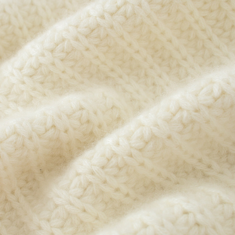 粗针翻花短款减龄~重磅加厚630g纯山羊绒女开衫休闲高端外穿毛衣,淘宝优惠券,粉丝福利购,淘宝优惠卷