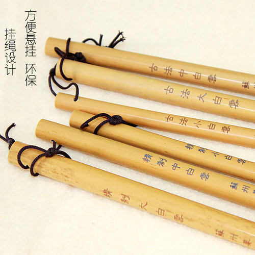 姜思序堂精制古法大中小白云毛笔羊毫兼毫初学者成人书法专用学生国画工笔染色大中小楷毛笔 - 图3