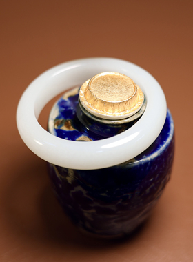 秋会长的和田玉白玉手镯子且末料