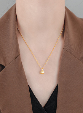 【南瓜先生】新中式金色莲花项链