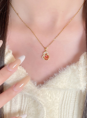 【南瓜先生】红色福禄葫芦项链