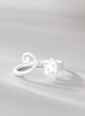 【南瓜先生】可爱小猫咪戒指开口