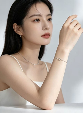 925银法式迷你珠珠链手链女款