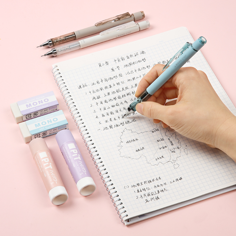 日本Tombow/蜻蜓自动铅笔823S自动铅笔小学生绘画书写考试用专铅笔graph流行的马卡龙色系列MONO铅笔 - 图3