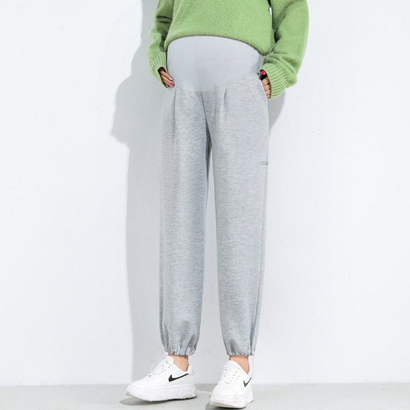 春秋款外穿时尚潮妈宽松孕妇裤子 孕伊尚孕妇阔腿裤