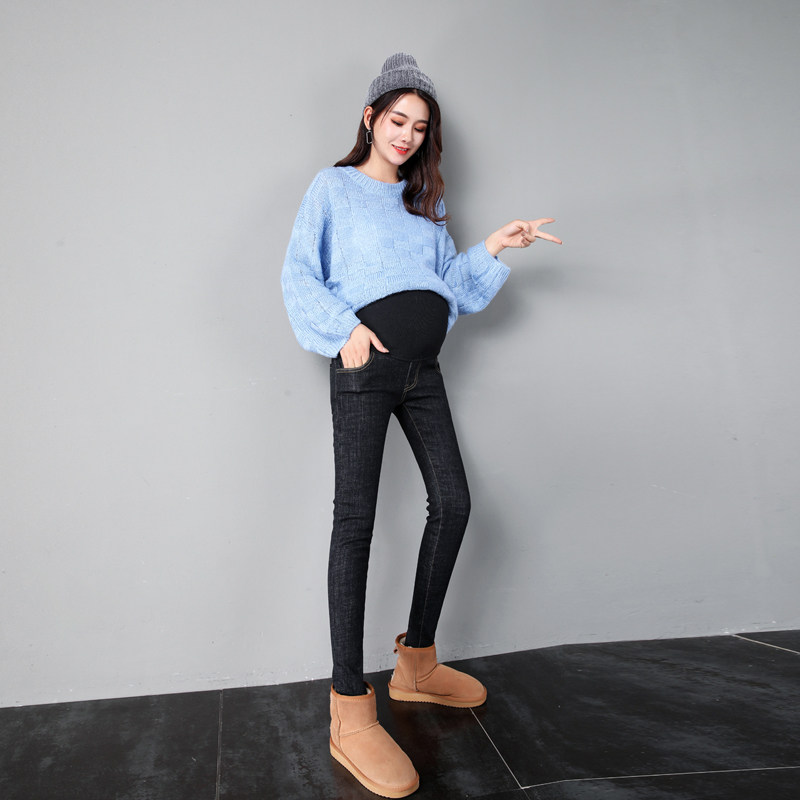 孕妇春秋款铅笔潮妈外穿打底裤 孕伊尚孕妇打底裤