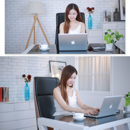 办公老板椅子现代简约久坐舒适电脑椅家用人体工学实木高靠背椅子 - 图1
