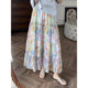ສີນ້ຳມັນແບບ A-line fairy skirt floral skirt