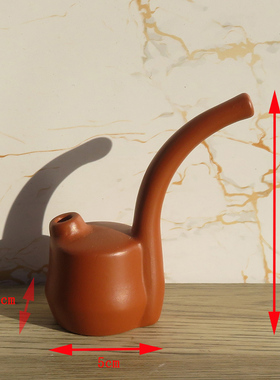 宜兴紫砂摆件戒烟神器水烟袋壶管