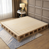 Set to make solid wood hardboard Mattress Wood Board Protective Waist Platoon Skeleton Bed Frame Bed-floor Dwarf Bed-bed Bed Terrace bed