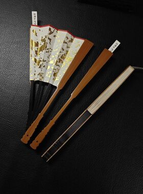 高精工徐林阳老师老玉竹古琴头铲子文玩扇子85寸11方宣纸折扇苏工