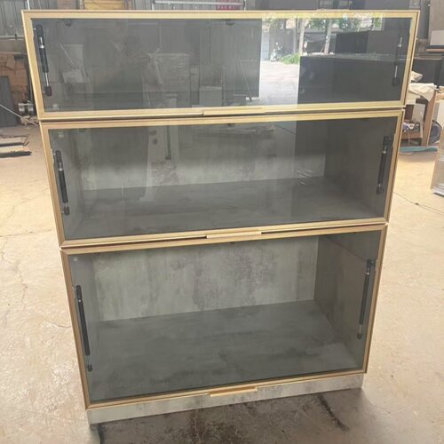 实木上翻门家用手办海贼王火影模型乐高玻璃柜GK玩具展示柜定制 - 图2