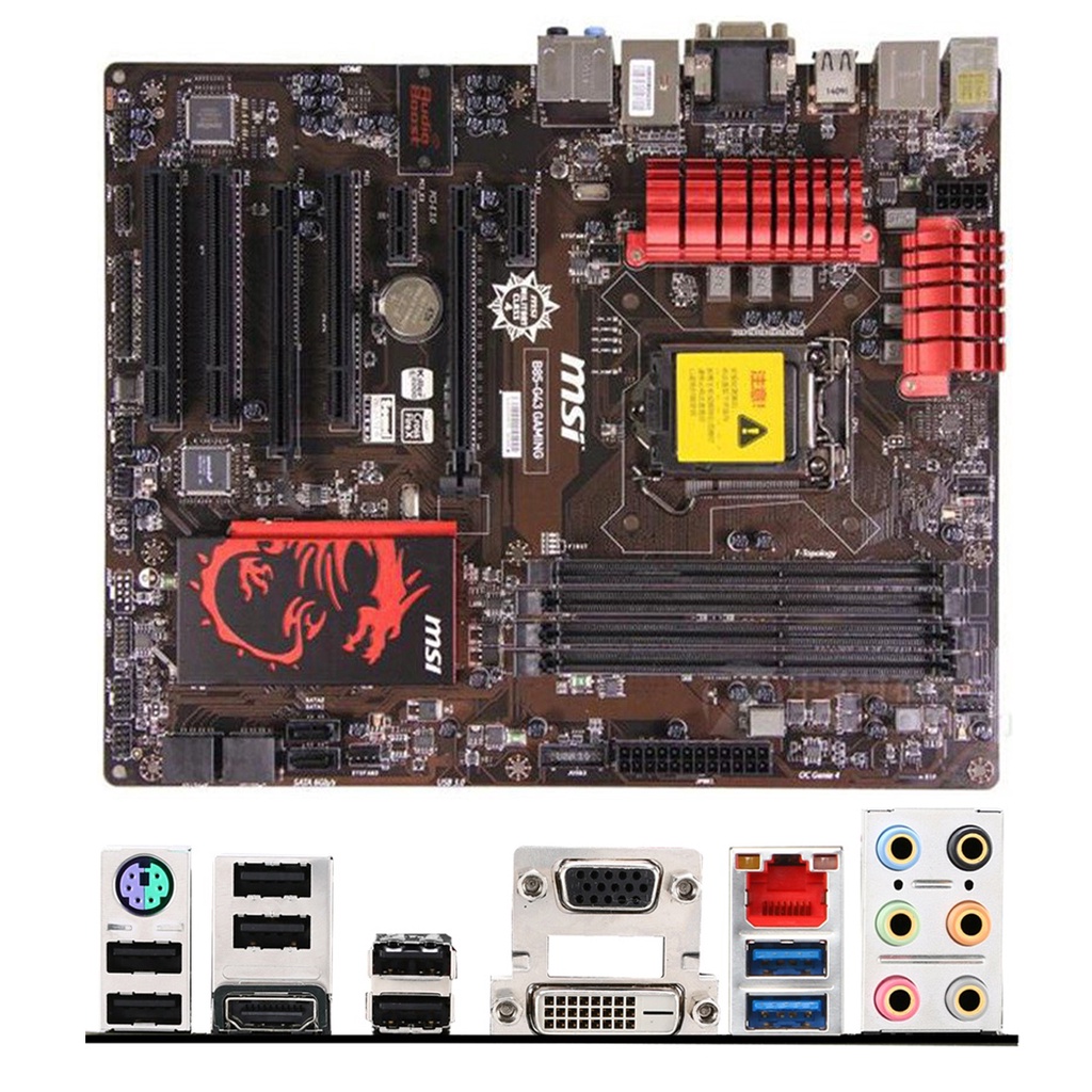 MSI/微星 Z87-G43 GAMING H87 B85 G45 台式机DDR3 1150 游戏超频 - 图0