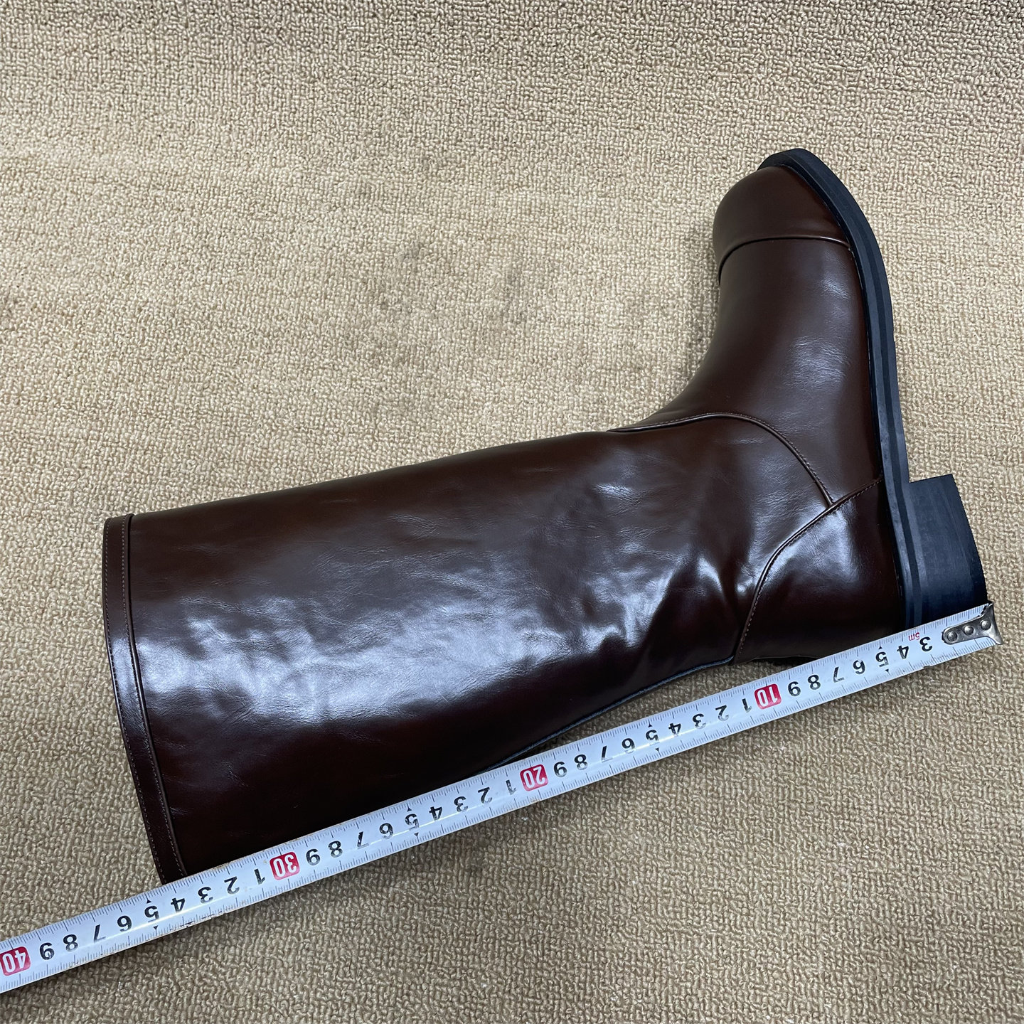 断码处理秋冬新款中筒靴女圆头低跟骑士靴复古百搭宽筒皮靴单靴女,淘宝优惠券,粉丝福利购,淘宝优惠卷