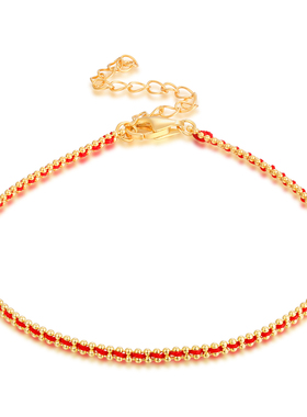 1000SE欧美跨境新款本命年红绳编织手绳新年礼物情侣手饰手链